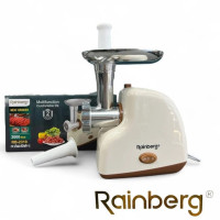 М'ясорубка електрична Rainberg RB-2319 із системою реверсу насадка куббе 3000Вт Beige