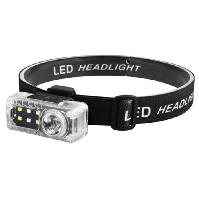Ліхтар налобний YJ-A06-LED+6SMD, Тактичний ліхтар з червоним світлом на каску, Головний ліхтарик