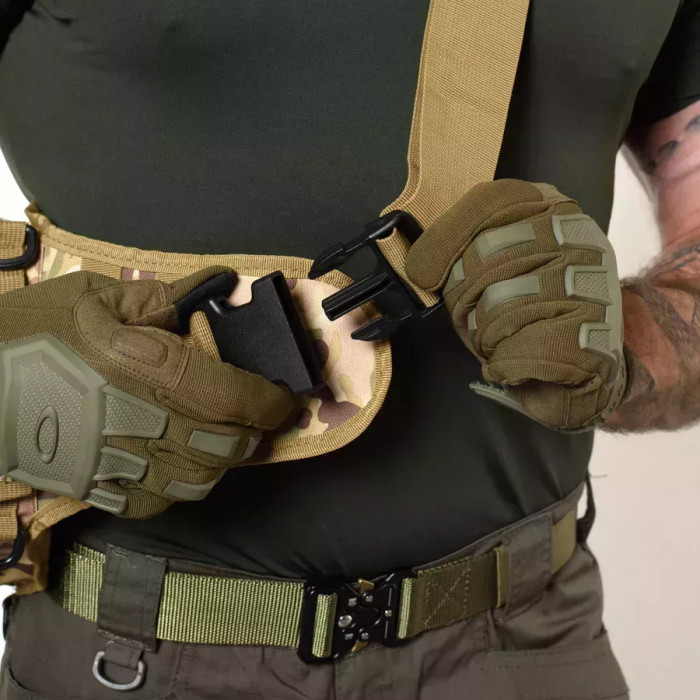Тактична сумка-рюкзак через плече з Cordura 900D, камуфляж, трансформер, MOLLE