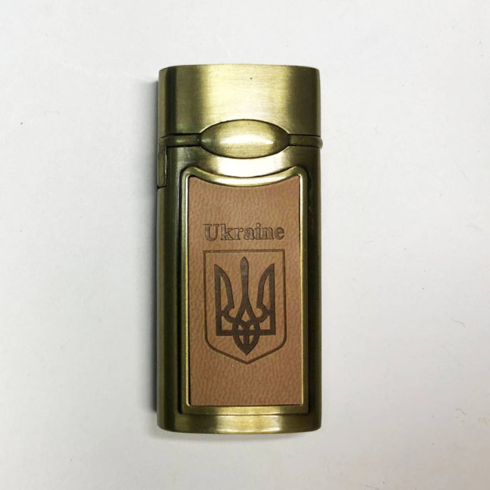 Турбо-запальничка кишенькова Україна 66816, вітрозахисна запальничка, подарункові запальнички