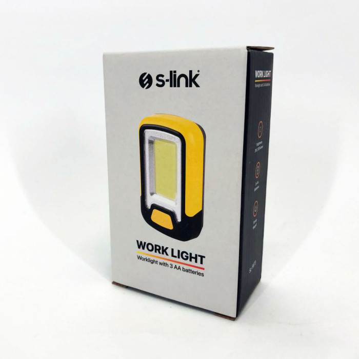 Міні-прожектор S-link SL-F673 (працює на батарейках) з магнітом, світлодіодний ліхтар для кемпінгу