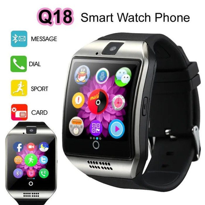 Смарт-годинник Smart Watch Q18. Колір: чорний