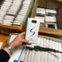 Портативне мобільне заряджання Power Bank 30000/9600mAh UKC, Умб зарядне power bank. Колір: білий