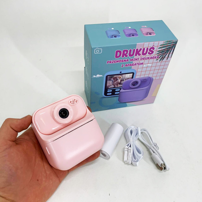 Дитячий фотоапарат миттєвого друку S1 Pink
