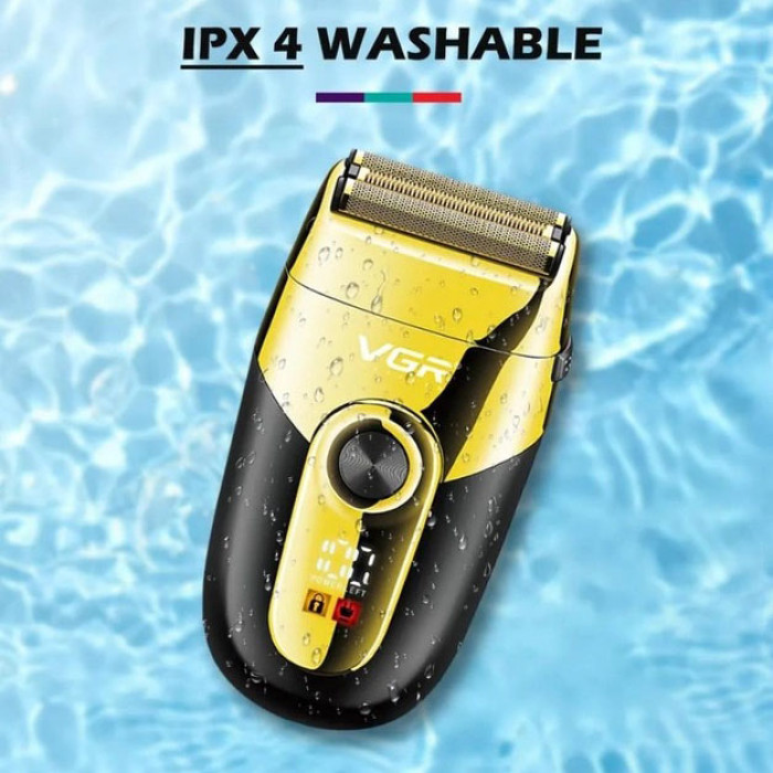 Професійна електробритва VGR V-383 Finale Shaver з підставкою, чоловіча машинка для гоління