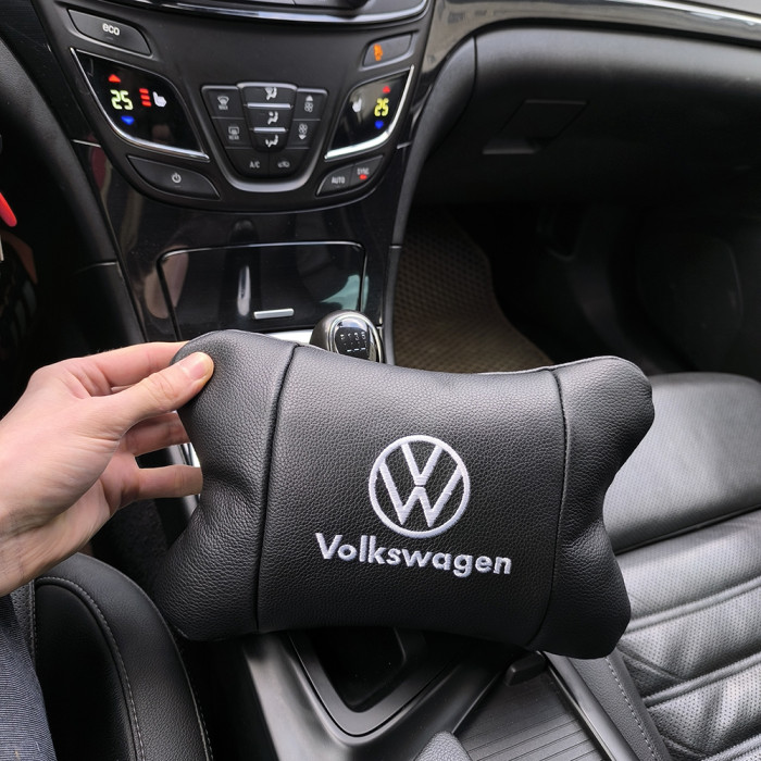 Шкіряна подушка на підголівник Volkswagen – ортопедична для авто