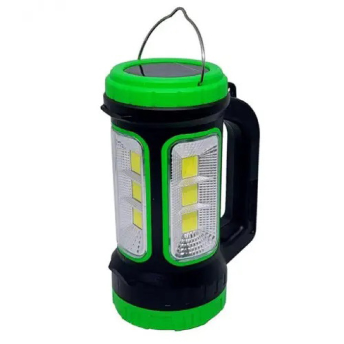 Кемпінговий ліхтар XBL 818C-3W+COB, Ліхтарик акумуляторний кемпінговий, Ліхтар-світильник. Колір: зелений