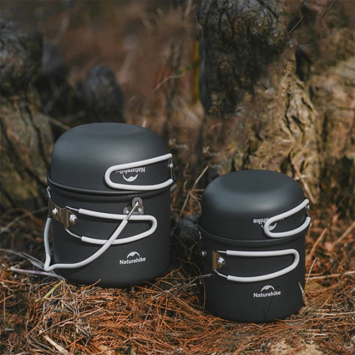 Набір посуду Naturehike NH18T018-G 2 каструлі, 2 кришки