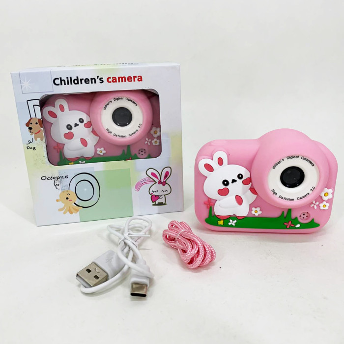 Дитячий фотоапарат M03 PINK RABBIT