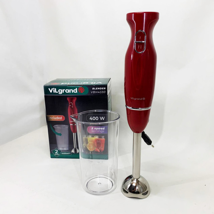 Блендер ViLgrand VBH4330. Колір: червоний