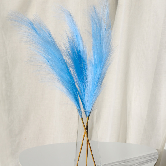 Пампас штучний 75см 5шт/уп. Колір: блакитний