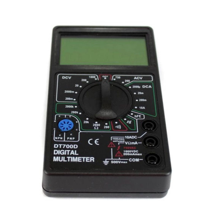 Цифровий мультиметр Digital Tech DT700D великий дисплей (зі звуком), мультиметр із захистом