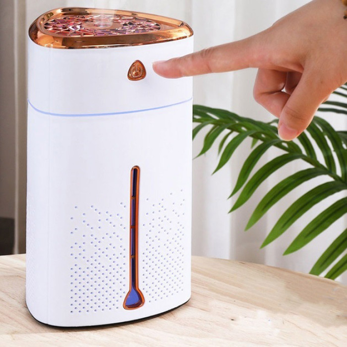 Ультразвуковий зволожувач повітря для дітей з підсвічуванням Heavy Fog Humidifier, Зволожувач міні. Білий