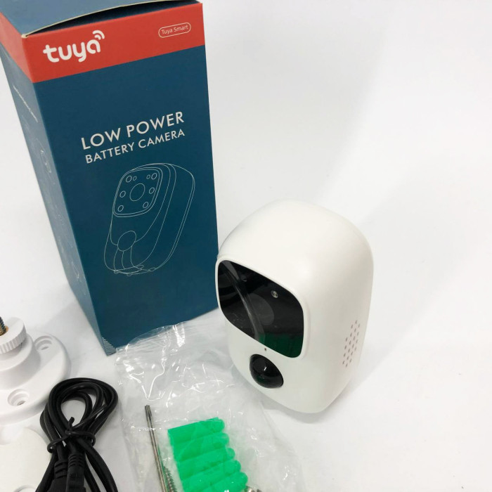 Камера відеоспостереження Smart wifi додаток Tuya працює від 2x18650