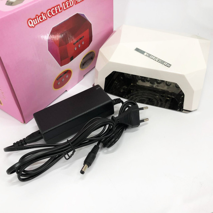 Сушарка для нігтів UV LAMP CCF+LED, Сушарка для нігтів, Портативна сушарка для нігтів. Колір: білий