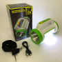 Ліхтар кемпінговий із сонячною панеллю 5158-LED-COB power bank, переносний ліхтар. Колір: зелений
