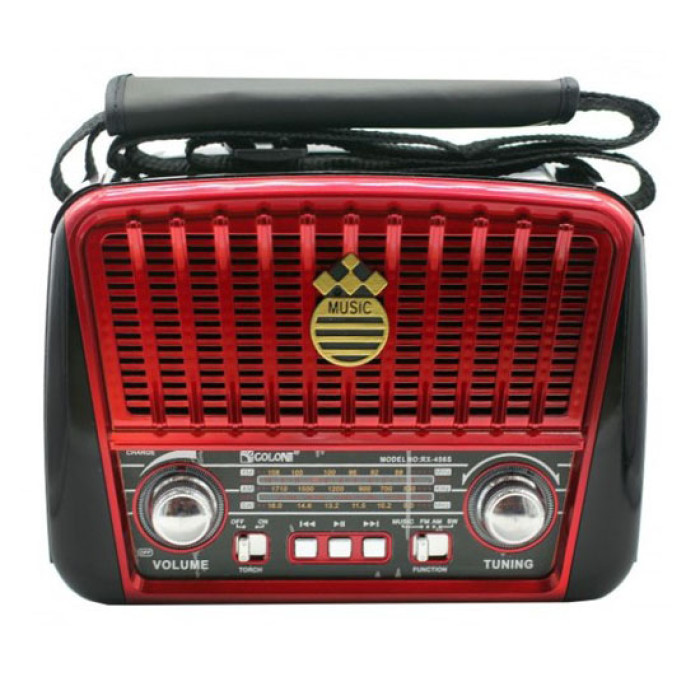 Радіоприймач Golon RX-455S USB / акумулятор сонячна панель, Радіоприймач з гарним прийомом для дачі