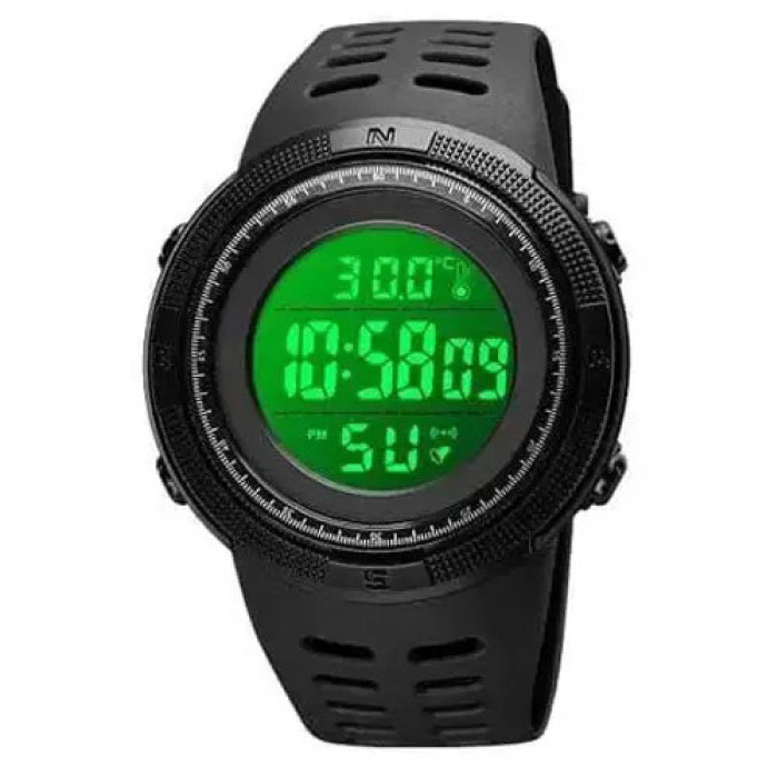 Годинник наручний чоловічий SKMEI 1681BKWT BLACK-WHITE, годинник спортивний. Колір: чорний з білим циферблатом