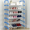 Полиця для взуття Shoe Rack 6 полиць Органайзер стійка 6 секцій 56х28х113см, Полиця-трансформер. Колір: синій