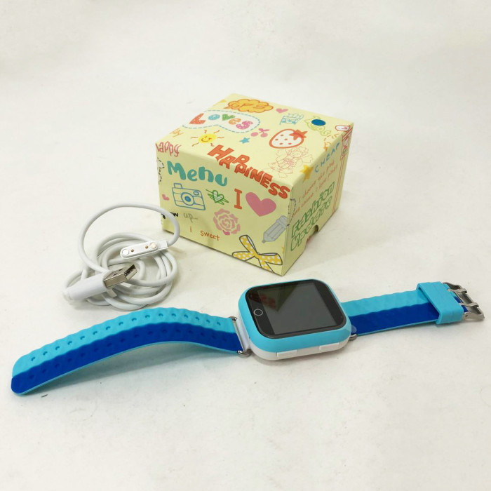 Дитячий розумний годинник з GPS Smart baby watch Q750 Blue, смарт годинник-телефон з сенсорним екраном та іграми