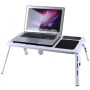 Складаний столик для ноутбука LD-09 E-Table, столик з охолодженням 2 USB кулера, Стіл підставка з вентиляцією