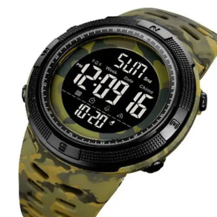 Годинник наручний чоловічий SKMEI 2070CMGN ARMY GREEN CAMO. Колір: зелений камуфляж
