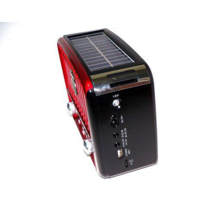 Радіоприймач Golon RX-455S USB / акумулятор сонячна панель, Радіоприймач з гарним прийомом для дачі