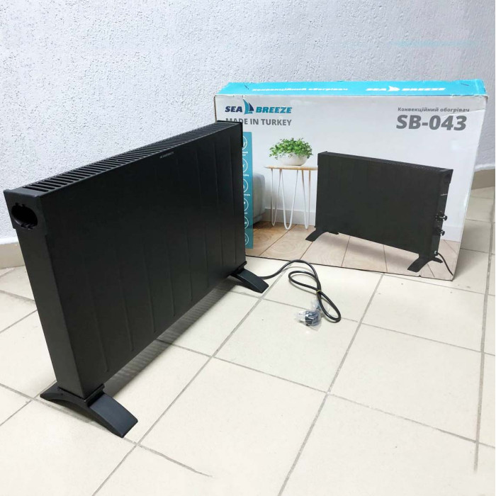 Конвектор SeaBreeze SB-043 2500 Вт, Електрообігрівач конвектор, Конвекторний обігрівач підлоговий