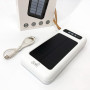 Power Bank Solar Smart 1015 зарядний пристрій на сонячній батареї 20000mAh з індикатором заряду Білий