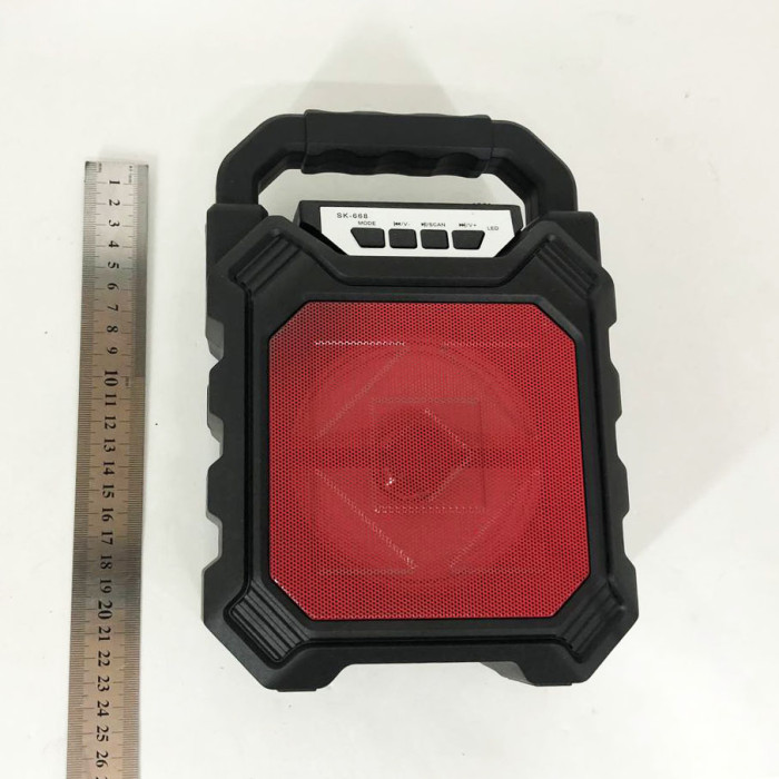 Бездротова портативна колонка Bluetooth YF-668BT. Колір: червоний