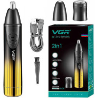 Тример для носа та вух VGR V-619. Колір: золотий Тример для носа та вух VGR V-619. Колір: золотий