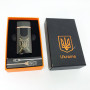 Електрична та газова запальничка Україна з USB-зарядкою HL-432, сенсорна запальничка. Колір: чорний