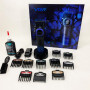 Професійна машинка для стрижки волосся VGR V-001 BLUE з дисплеєм 9000 об/хв та 10 насадками 1,5-24 мм