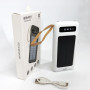 Power Bank Solar Smart 1015 зарядний пристрій на сонячній батареї 20000mAh з індикатором заряду Білий