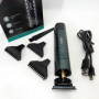 Тример для стрижки волосся, вусів, бороди VGR V-077 з USB зарядкою, корпус метал, триммер бездротовий