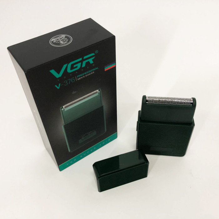 Електробритва VGR V-376 GREEN шейвер, Професійний шейвер-електробритва, Портативна бритва