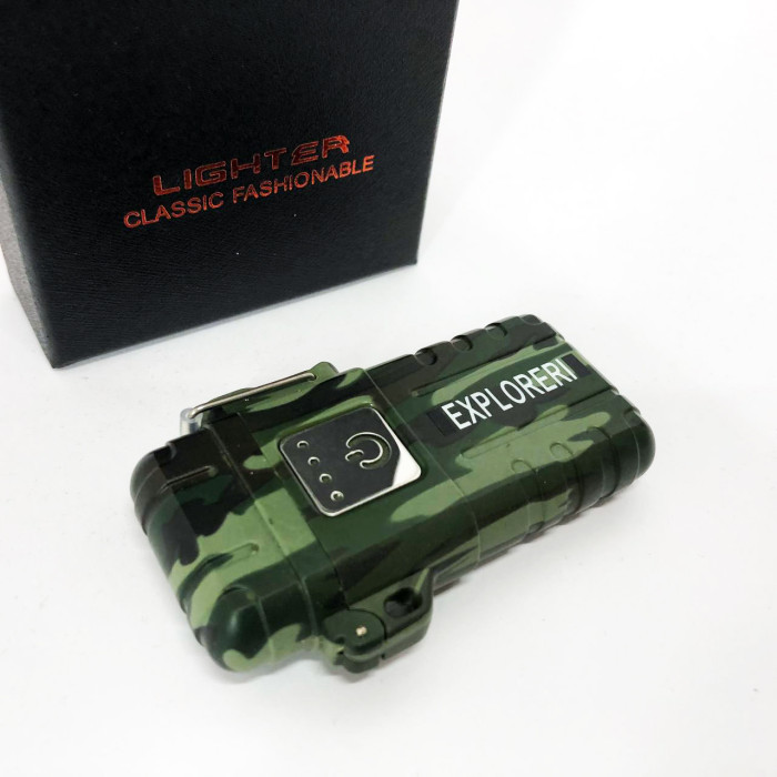 Запальничка імпульсна JL317 Explorer, Вітрозахисна запальничка, Запальничка юсб з гравіюванням