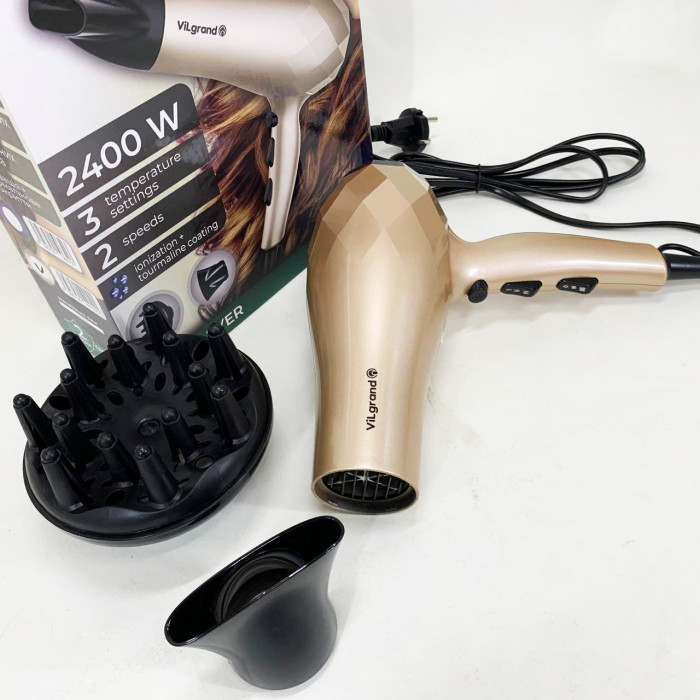 Фен VILGRAND VHD 2424TI. Цвет: бежевий