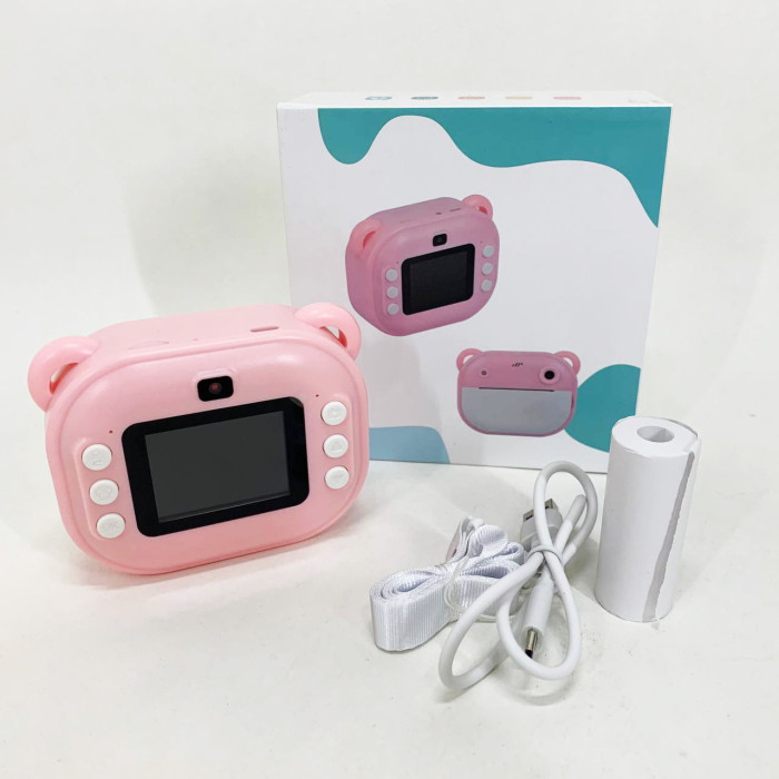 Дитячий фотоапарат миттєвого друку Y600 Pink