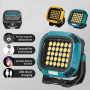 Прожектор ліхтар для кемпінгу W893-1-30COB(White+Yellow)+5SMD(Red) Power bank