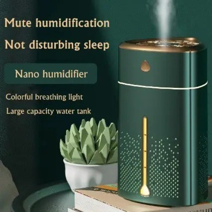 Ультразвуковий зволожувач повітря для дітей з підсвічуванням Heavy Fog Humidifier, Зволожувач міні. Зелений