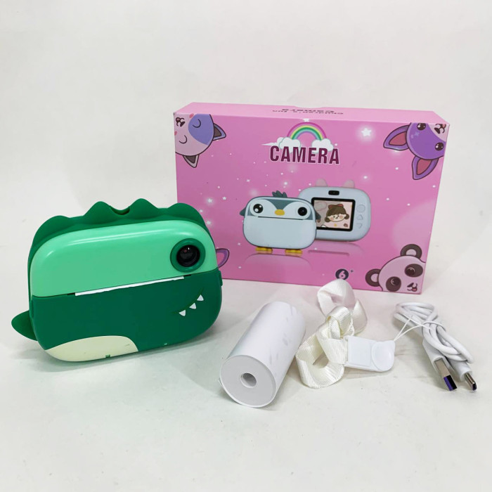 Дитячий фотоапарат з термодруком M05 GREEN