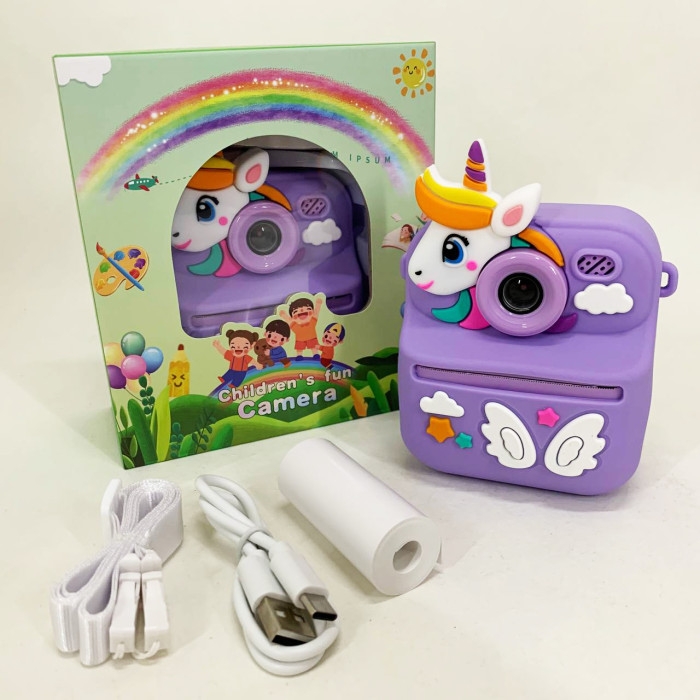 Дитячий фотоапарат миттєвого друку S11 Purple