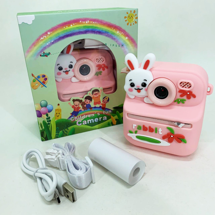 Дитячий фотоапарат миттєвого друку S11 Pink