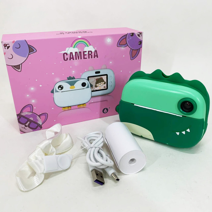 Дитячий фотоапарат з термодруком M05 GREEN