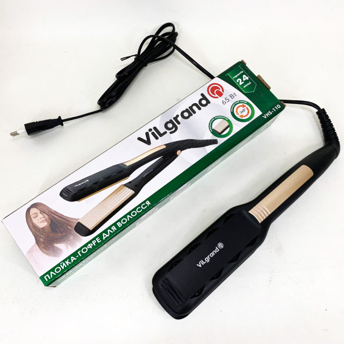 Плойка для волосся ViLgrand VHS-110. Колір: золотий
