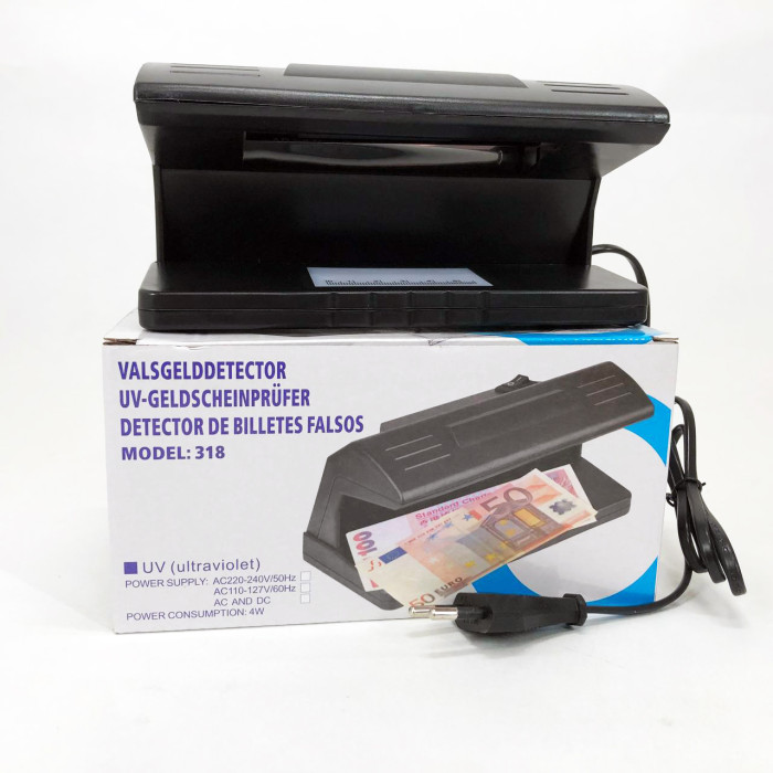 Детектор валют ультрафіолетовий Counterfeit Money Detector UV Ultraviolet Light 318