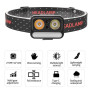Ліхтар налобний 2069-XPG+XPG+5SMD Motion sensor
