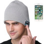 Портативна колонка шапки з bluetooth навушниками SPS Hat BT True. Колір: сірий