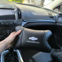 Автомобільні подушки Chevrolet з натуральної італійської шкіри + шкіряний брелок у подарунок
